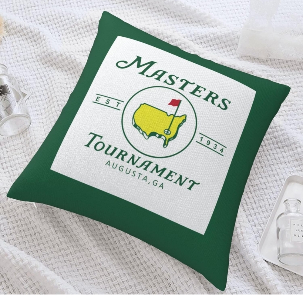 Golf Tournament Pillow Cases Square Decor Car Bed Bedroom Sofa Soft 18"X 18"Inch - Picture 2 of 5
